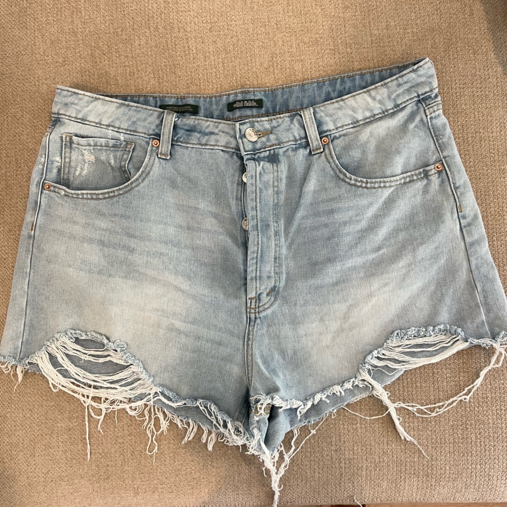 Wild Fable Sky Blue Denim Cutoff Shorts